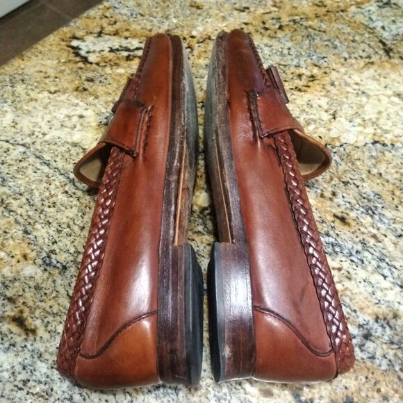 Allen Edmonds Maxfield Men’s Loafers Size 9.5 D Brown Leather Tassel Shoes EUC - Picture 7 of 13